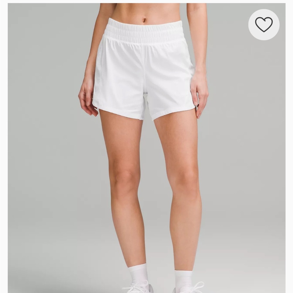 Lululemon EUC Track That white shorts size 12.